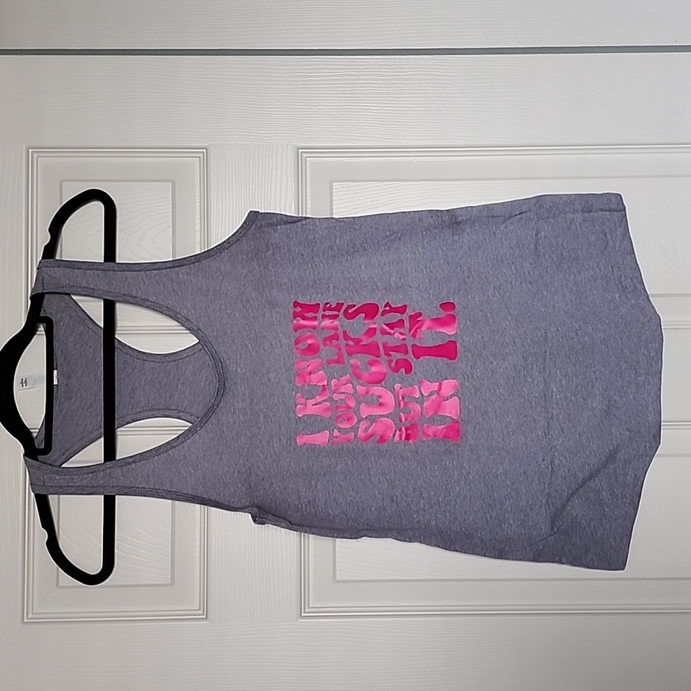 Light grey funny tank